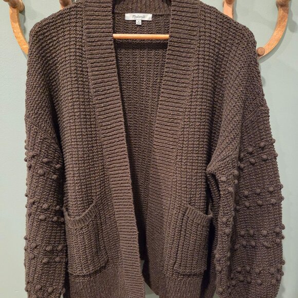 Madewell olive green oversized Bobble Cardigan size M - Picture 1 of 6